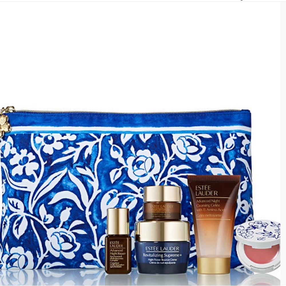 Estee Lauder serum lipstick cream face eye set x5